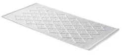 Badmat Diamantpatroon, 50 × 70 Cm, Puur Wit
