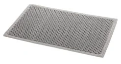 Badmat Honingraatstructuur, Grijs, 50 × 75 Cm