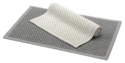 Badmat Honingraatstructuur, Grijs, 50 × 75 Cm -Interio Winkel badmat honingraatstructuur 3