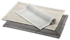 Badmat Parelmoer Patroon, Antraciet, 50 × 70 Cm -Interio Winkel badmat parelmoer patroon 3