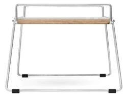 Bloch Dienblad Tafel, Chroom / Lichtgrijs -Interio Winkel bloch dienblad tafel 3