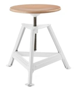 Chemnitz Kruk, In Hoogte Verstelbaar, RAL 9016 Verkeerswit