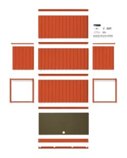Container DS, RAL 2001 Roodoranje -Interio Winkel container ds 7