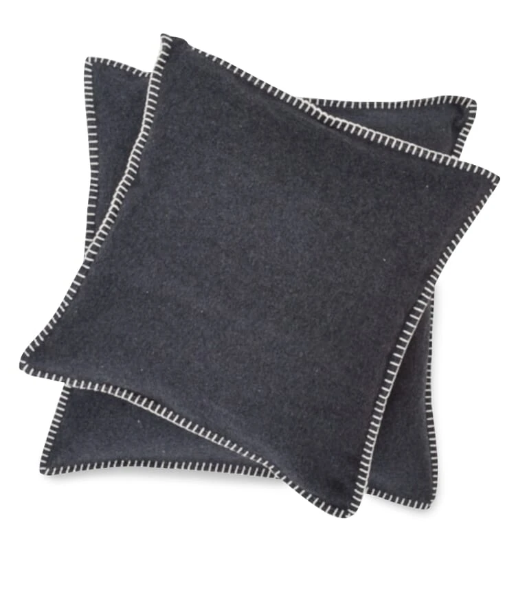 Dauw Kussenhoes, Donkergrijs 4 Dauw Kussenhoes, Donkergrijs - Afbeelding 2