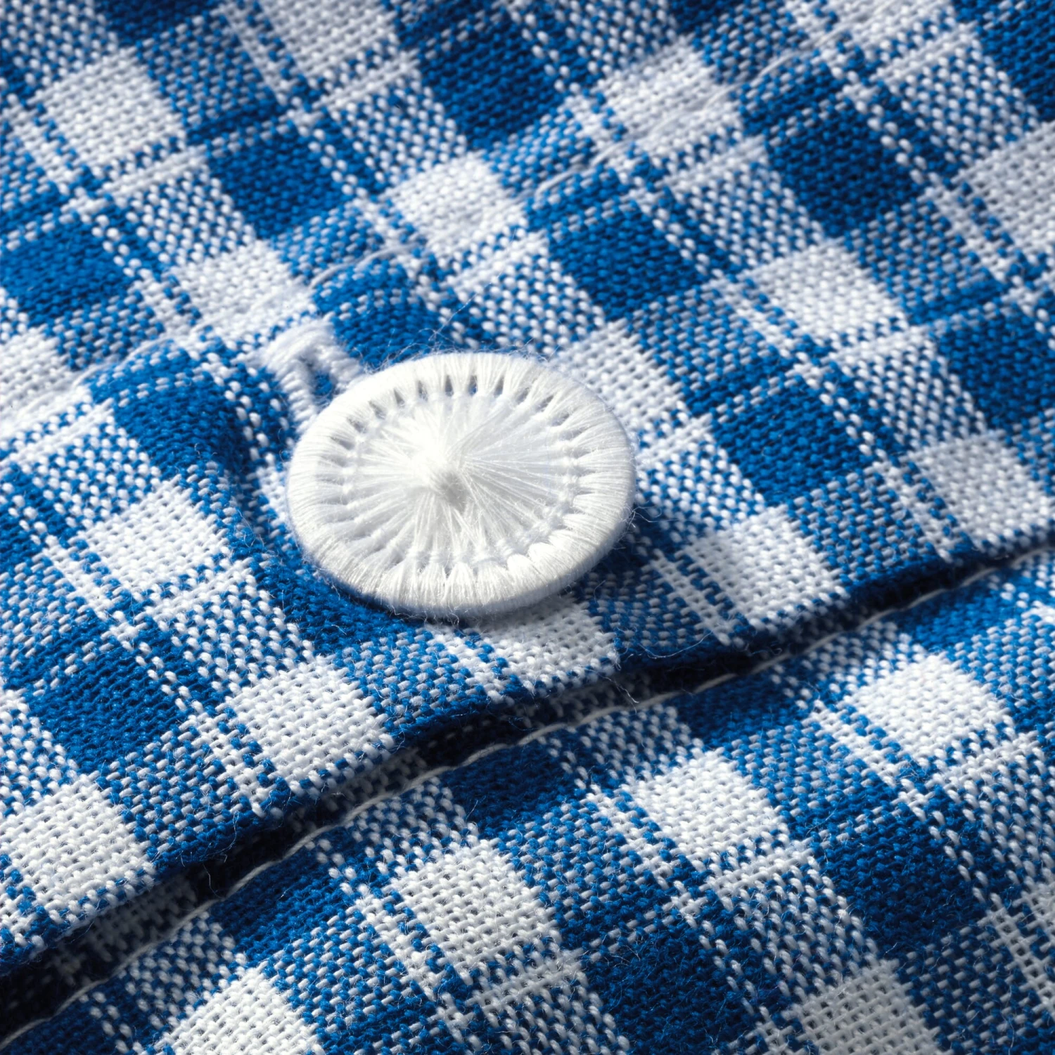 Dekbedovertrek Boerenruit, Blauw-Wit, 135 × 200 Cm 4 Dekbedovertrek Boerenruit, Blauw-Wit, 135 × 200 Cm - Afbeelding 2