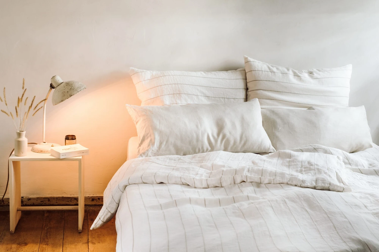 Dekbedovertrek Gewassen Linnen, Witte Oker, 135 × 200 Cm 4 Dekbedovertrek Gewassen Linnen, Witte Oker, 135 × 200 Cm - Afbeelding 2