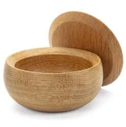 Dekselbox Massief Hout, Eik, 11 Cm Ø