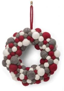 Deurkrans Vilt Winterkleuren