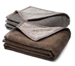 Doubleface Deken Alpaca, Grijs-Braun -Interio Winkel doubleface deken alpaca 2