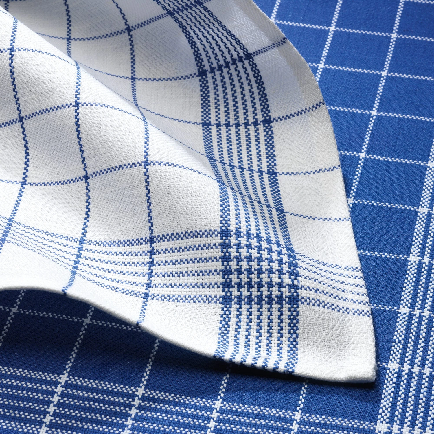 Dry Pearl Theedoek Gedraaid Halflinnen, Blauw-wit 4 Dry Pearl Theedoek Gedraaid Halflinnen, Blauw-wit - Afbeelding 2