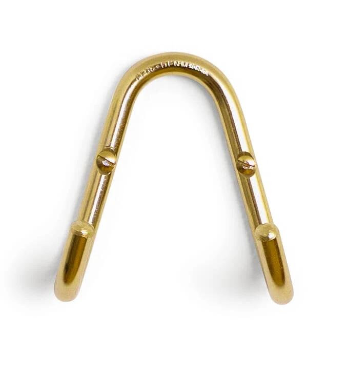 Dubbele Haak Messing, Gepolijst 4 Dubbele Haak Messing, Gepolijst - Afbeelding 2