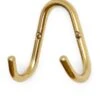 Dubbele Haak Messing, Gepolijst 1 Dubbele Haak Messing, Gepolijst -Interio Winkel dubbele haak messing