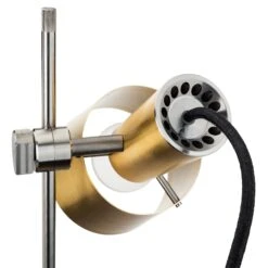 Dubbele Vloerlamp Statief, Messing -Interio Winkel dubbele vloerlamp statief 2