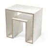 Echo Bijzettafel, Wit -Interio Winkel echo bijzettafel