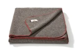 Eiger Wollen Deken, Lichtbraun, Ongekleurd -Interio Winkel eiger wollen deken 1