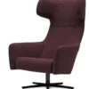 Softline Fauteuil HAVANA Draaibaar, Aubergine -Interio Winkel fauteuil havana draaibaar
