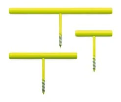 Haak Set Line Haak, RAL 1026 Briljantgeel