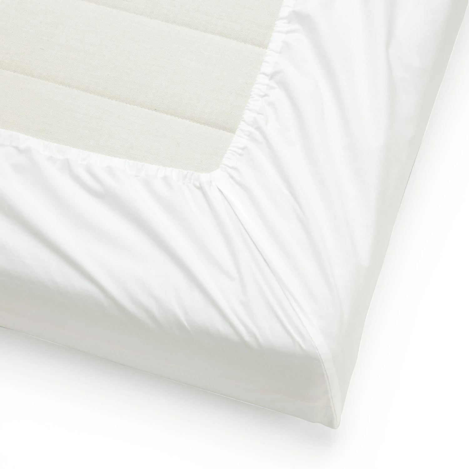 Hoeslaken Perkaal, Wit, 90 × 200 Cm 4 Hoeslaken Perkaal, Wit, 90 × 200 Cm - Afbeelding 2