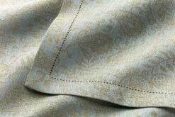 Jacquard Linnen Tafelloper, Blauw 8 Jacquard Linnen Tafelloper, Blauw -Interio Winkel jacquard linnen tafelloper 2