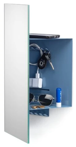 Janus Spiegel En Plank, RAL 5014 Duifblauw -Interio Winkel janus spiegel plank 6