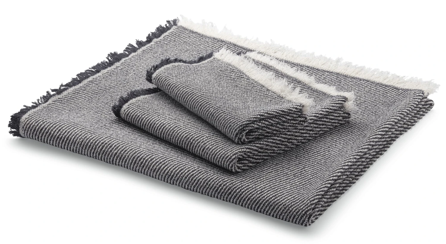 Japanse Handdoek Gestreept, Blauw-Wit, Douche Handdoek 5 Japanse Handdoek Gestreept, Blauw-Wit, Douche Handdoek - Afbeelding 3