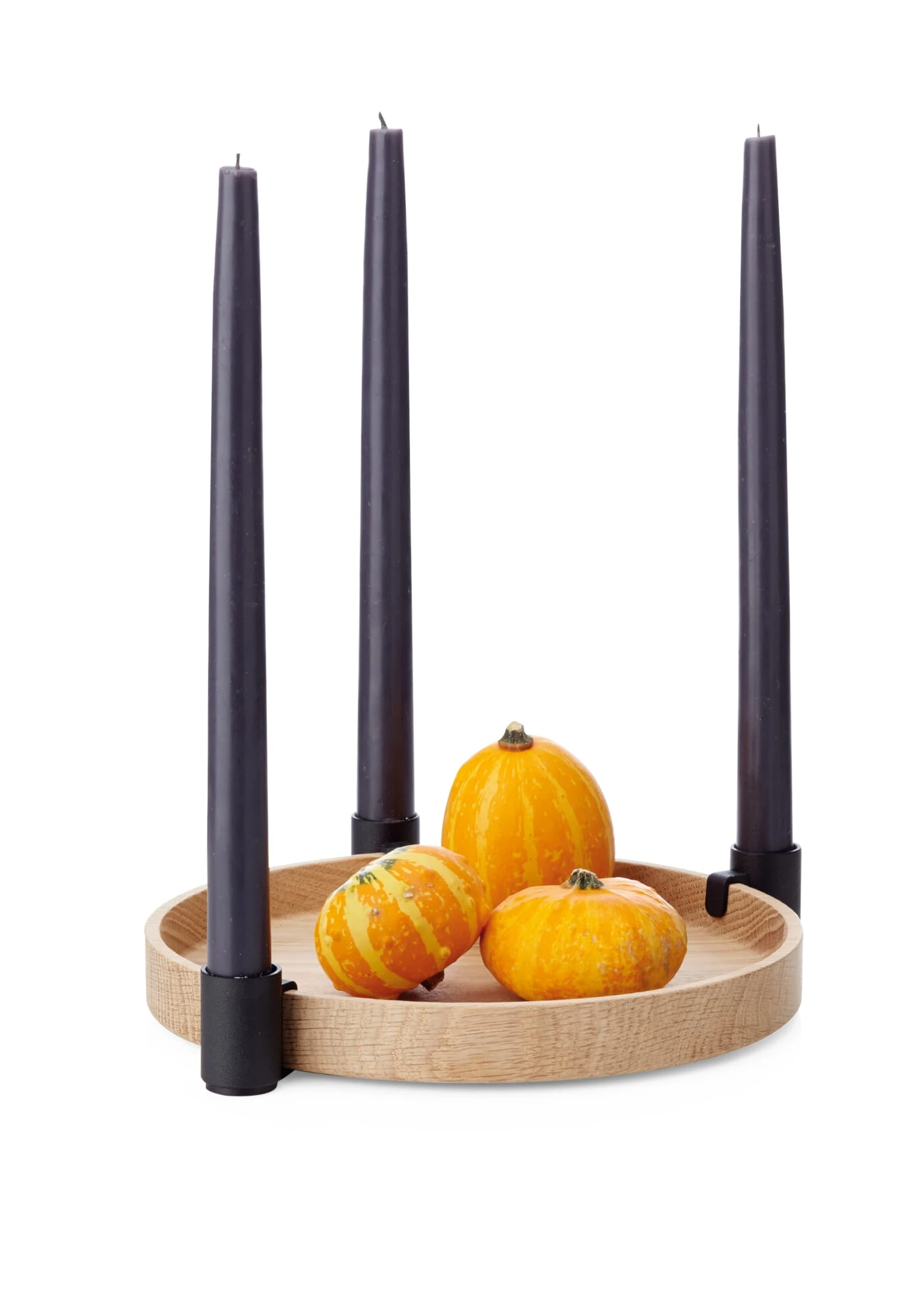 Kandelaar Luna, Eik / Zwart 4 Kandelaar Luna, Eik / Zwart - Afbeelding 2