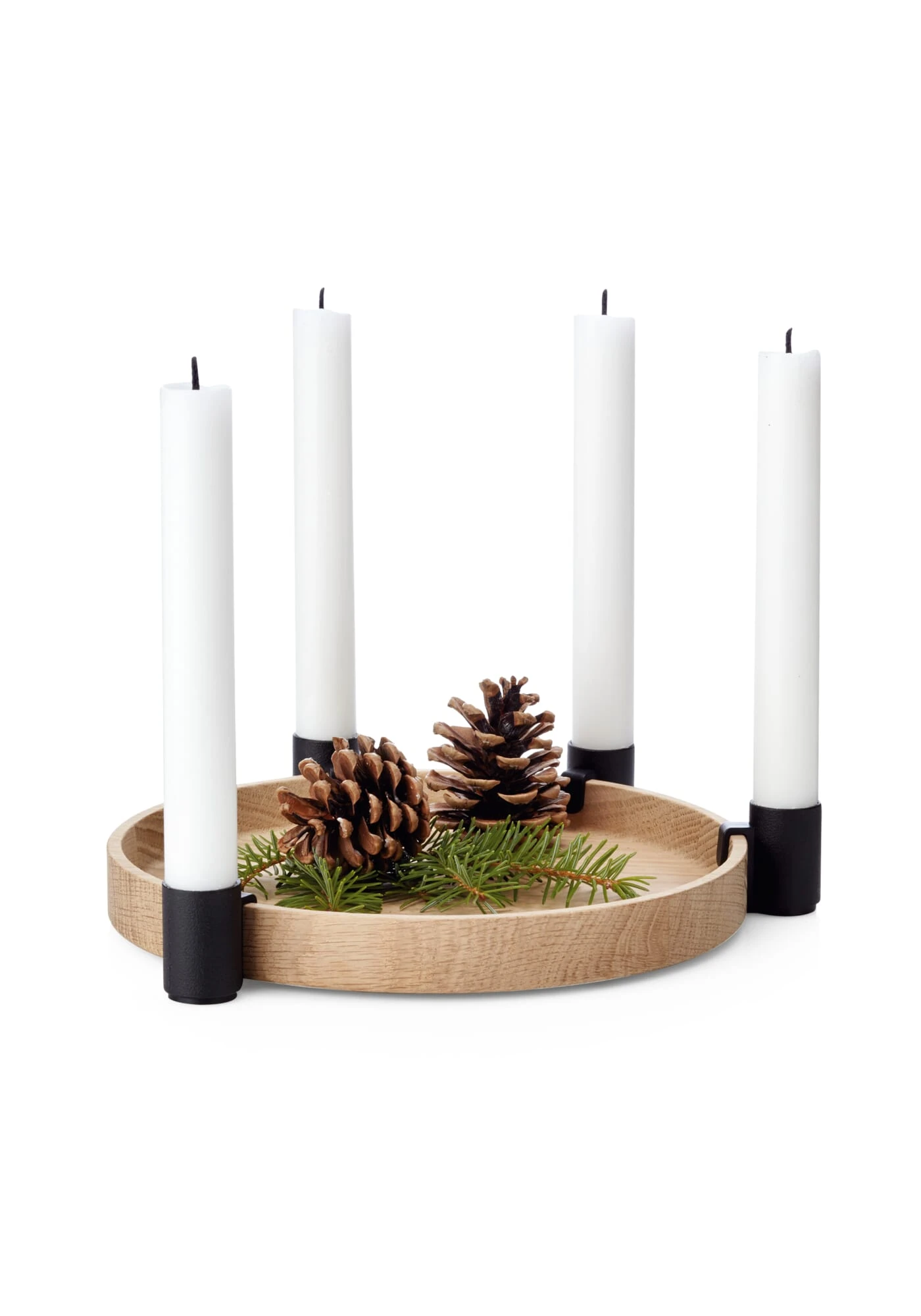 Kandelaar Luna, Eik / Zwart 5 Kandelaar Luna, Eik / Zwart - Afbeelding 3