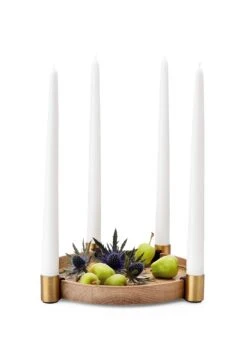 Kandelaar Luna, Eik / Messing -Interio Winkel kandelaar luna 7