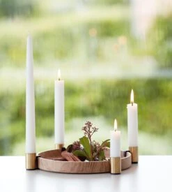 Kandelaar Luna, Eik / Messing -Interio Winkel kandelaar luna 8