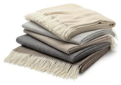 Kasjmier Deken Visgraat, Beige -Interio Winkel kasjmier deken visgraat 11