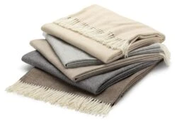 Kasjmier Deken Visgraat, Grijsbraun -Interio Winkel kasjmier deken visgraat 14