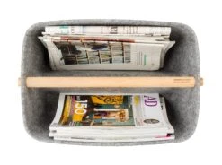 Kata Krantenmand, Grijs -Interio Winkel kata krantenmand 2