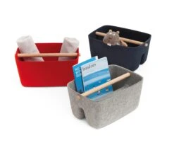 Kata Krantenmand, Grijs -Interio Winkel kata krantenmand 3