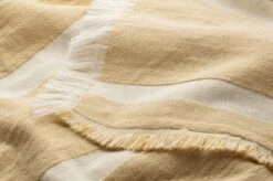 Katoenen Deken Strepen, Geel -Interio Winkel katoenen deken strepen 3