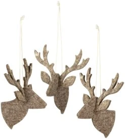 Kerstversiering Wollen Vilt, Stag