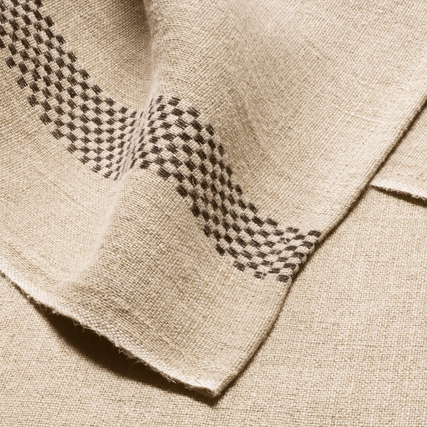 Keukenhanddoek Linnen, Zwart 5 Keukenhanddoek Linnen, Zwart - Afbeelding 3