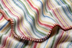 Steiner Kinderdeken Van Merinowol, Gestreept -Interio Winkel kinderdeken merinowol 2