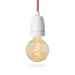 Klassieke Hanglamp, Rood/Wit -Interio Winkel klassieke hanglamp 1