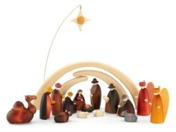 Kleine Kerststal Handgedraaid -Interio Winkel kleine kerststal handgedraaid 2