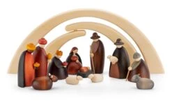 Kleine Kerststal Handgedraaid