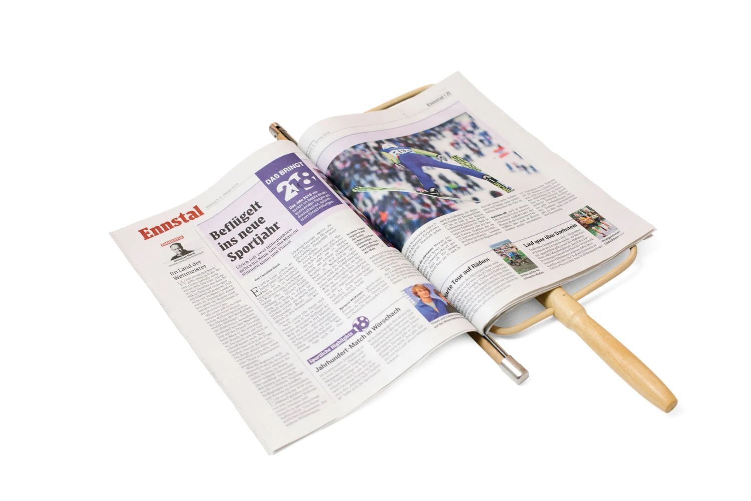 Krantenhouder Weens, Klein 4 Krantenhouder Weens, Klein - Afbeelding 2