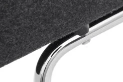 Kruk Voor Fauteuil Loungestoel Hirche, Verchroomd -Interio Winkel kruk fauteuil loungestoel hirche 2