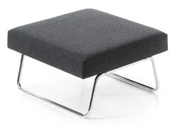 Kruk Voor Fauteuil Loungestoel Hirche, Verchroomd