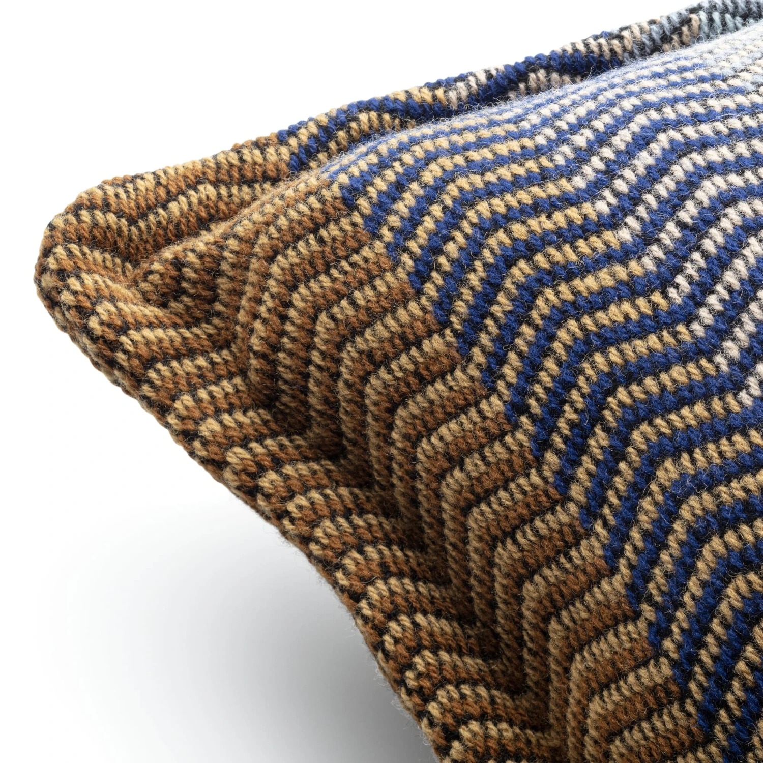 Kussenhoes Lamswol Natuurlijke Tinten Vrij, Blauw-Braun 4 Kussenhoes Lamswol Natuurlijke Tinten Vrij, Blauw-Braun - Afbeelding 2