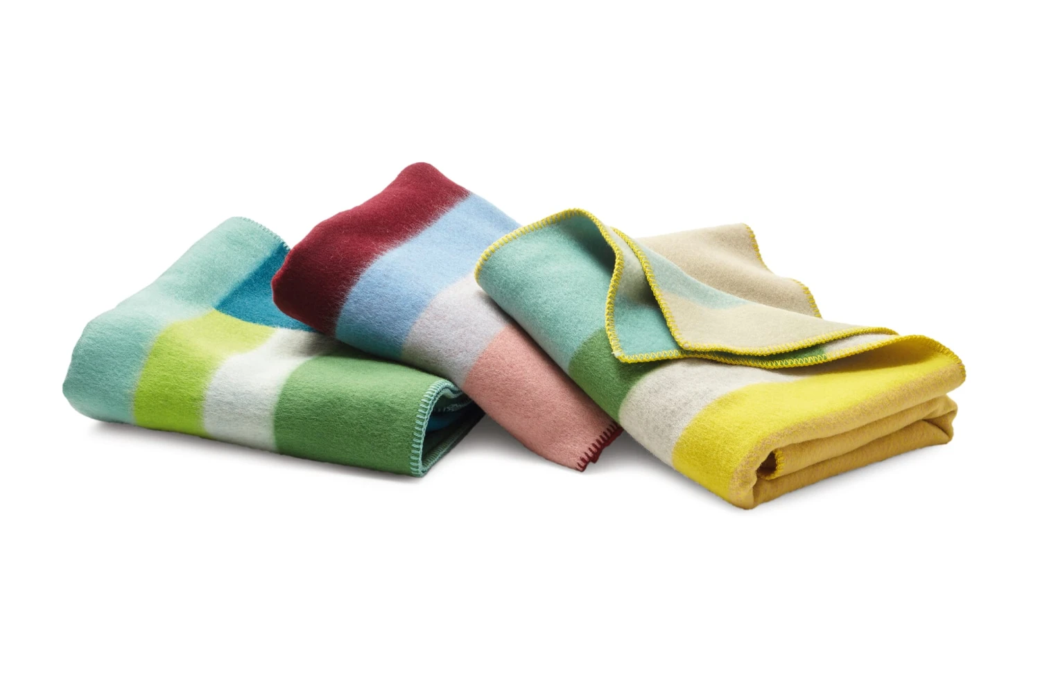 Lamswollen Deken Bauhaus-stijl, Groen 7 Lamswollen Deken Bauhaus-stijl, Groen - Afbeelding 5