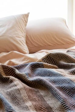 Lamswollen Deken Natuurlijke Tinten Vrij, Zandblauw 23 Lamswollen Deken Natuurlijke Tinten Vrij, Zandblauw -Interio Winkel lamswollen deken natuurlijke tinten vrij 17