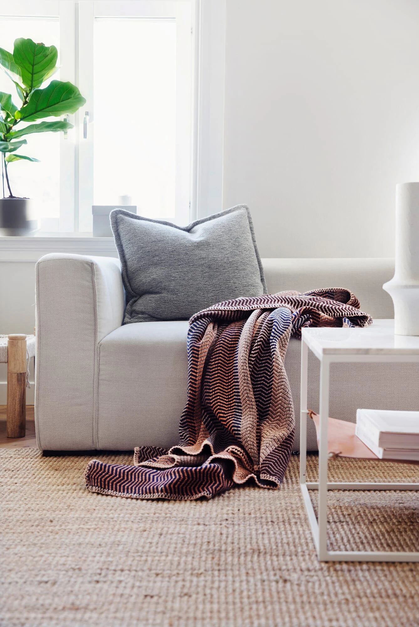 Lamswollen Deken Natuurlijke Tinten Vrij, Zandblauw 13 Lamswollen Deken Natuurlijke Tinten Vrij, Zandblauw - Afbeelding 11