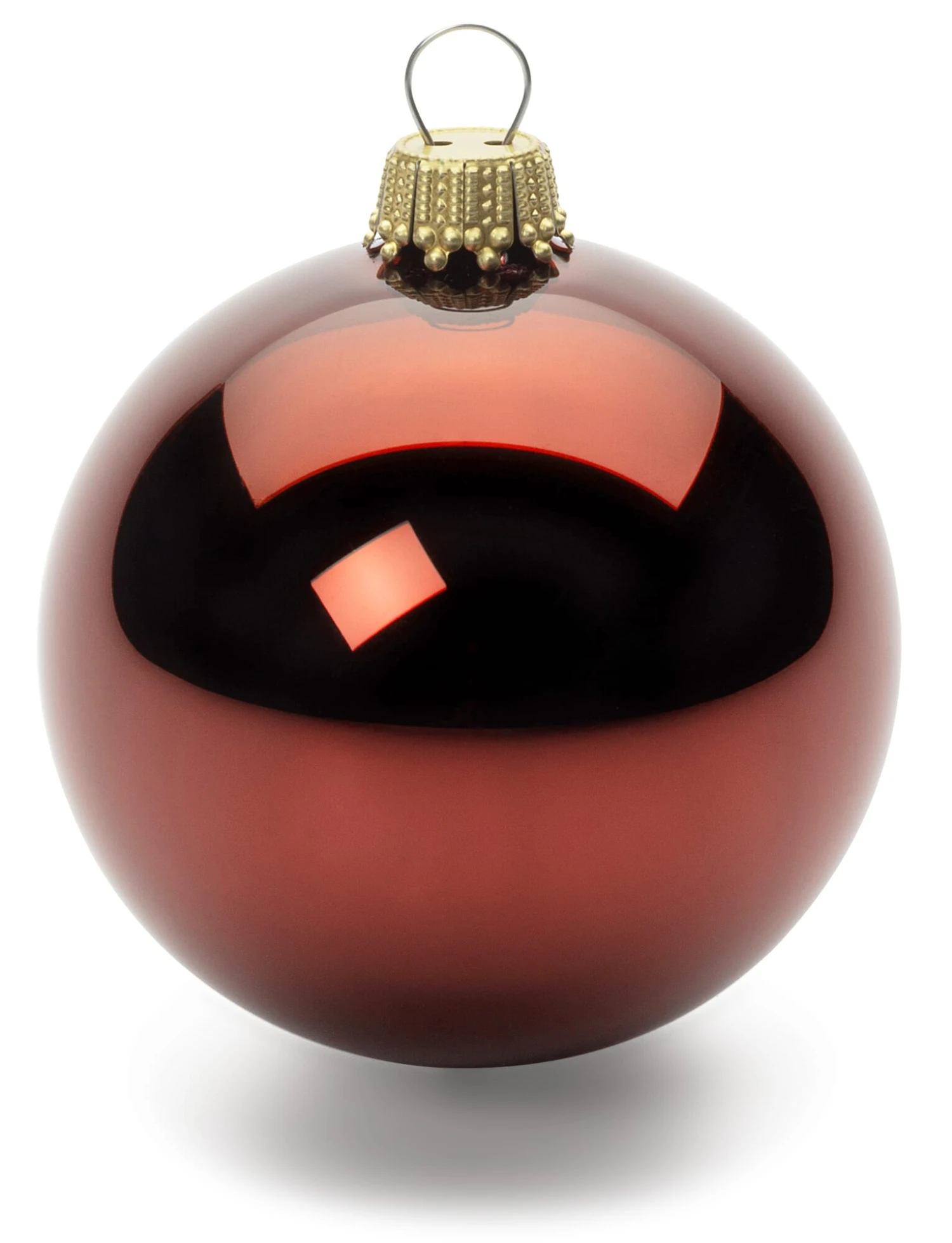 Lauscha Boomballen Glas, Wijnrood, Ø 6 Cm (6 Stuks) 3 Lauscha Boomballen Glas, Wijnrood, Ø 6 Cm (6 Stuks)