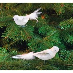 Lauscha Ijsglas Ooievaar, Wit -Interio Winkel lauscha ijsglas ooievaar 3