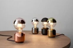 LED-hoofdspiegellamp Globe, Zwart -Interio Winkel led hoofdspiegellamp globe zwart 3